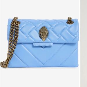 Kurt Geiger Light Blue Quilted Crossbody Bag